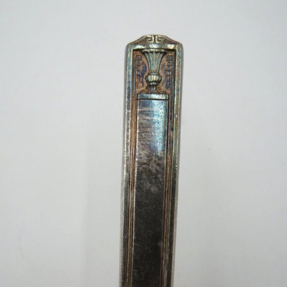 Holmes & Edwards Cake Pie Server Silver Plate Ornate Handle Stainless Blade - Picture 5 of 7